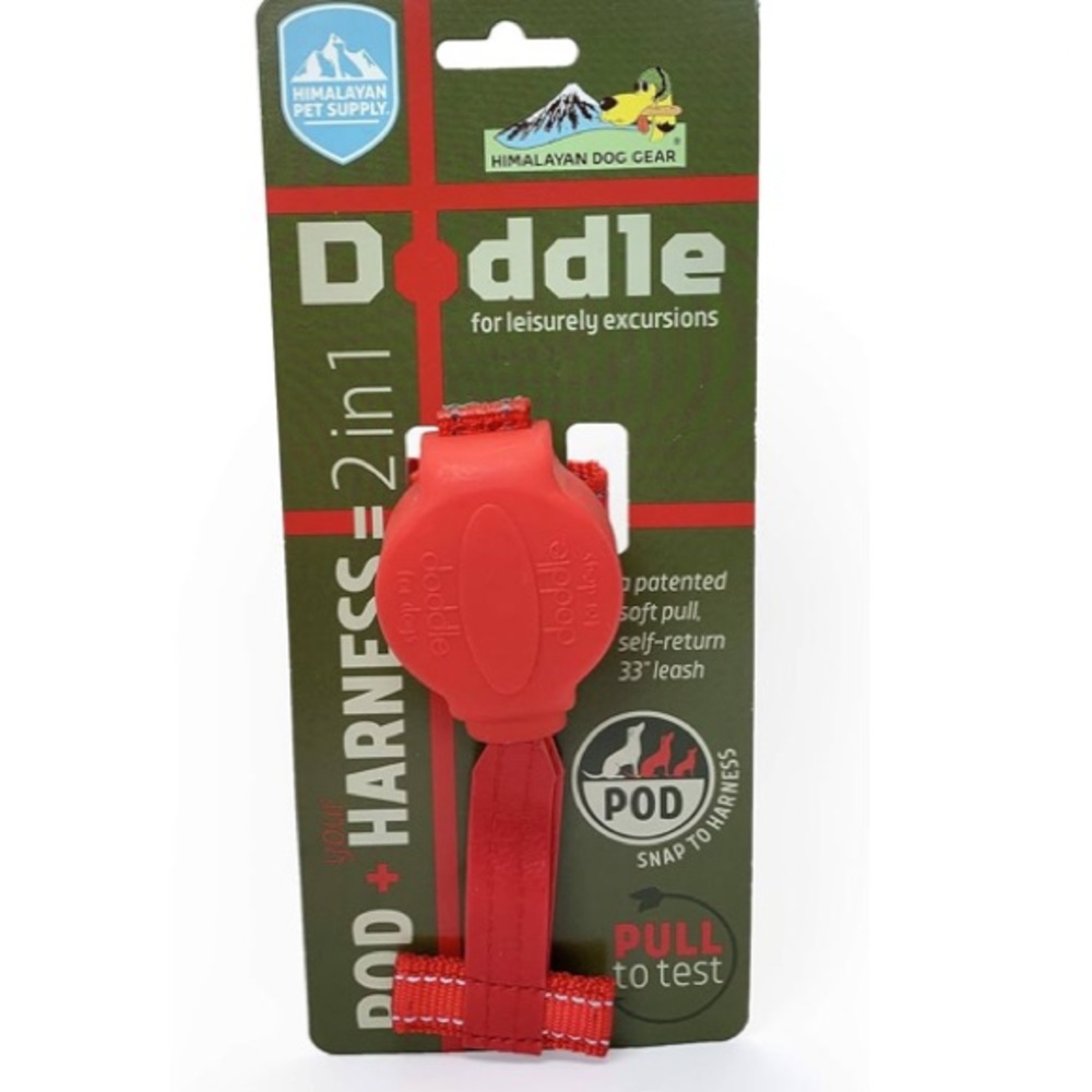 Dog red harness- Doddle pod+Harness -Brand New